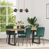 Sillas de comedor 4 unidades terciopelo verde