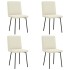 Sillas de comedor 4 unidades terciopelo