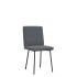Sillas de comedor 4 unidades terciopelo gris