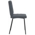 Sillas de comedor 4 unidades terciopelo gris