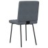 Sillas de comedor 4 unidades terciopelo gris