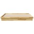 Estructura de cama sin colchón 200x200 cm madera maciza