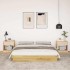 Estructura de cama sin colchón 135x190 cm madera maciza