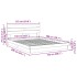Estructura de cama con cabecero sin colchón 150x200