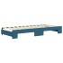Sofá cama nido con cajones terciopelo azul 90x200