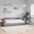 Sofá cama con colchón tela gris taupe 80x200