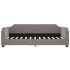Sofá cama con colchón tela gris taupe 80x200