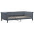 Sofá cama nido con colchón terciopelo gris oscuro 100x200