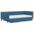 Sofá cama nido con cajones terciopelo azul 100x200
