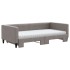 Sofá cama nido con colchón tela gris taupe 100x200
