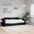 Sofá cama con colchón tela negro 90x190