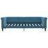 Sofá cama con colchón terciopelo azul 80x200