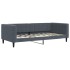 Sofá cama nido con colchón terciopelo gris oscuro 90x190