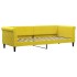 Sofá cama con colchón terciopelo amarillo 80x200