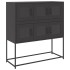 Aparador de acero laminado en frío negro 100,5x39x107