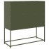 Aparador de acero laminado en frío verde oliva 100,5x39x107