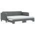 Sofá cama nido con colchón tela gris oscuro 80x200