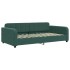 Sofá cama nido con cajones terciopelo verde oscuro 90x200