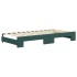 Sofá cama nido con cajones terciopelo verde oscuro 90x200