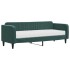 Sofá cama con colchón terciopelo verde oscuro 80x200