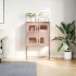 Aparador de acero rosa 68x39x107