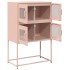 Aparador de acero rosa 68x39x107