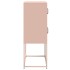Aparador de acero rosa 68x39x107