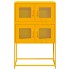 Aparador de acero amarillo mostaza 68x39x107