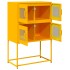 Aparador de acero amarillo mostaza 68x39x107