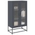 Aparador de acero gris antracita 68x39x123