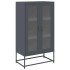 Aparador de acero gris antracita 68x39x123
