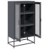 Aparador de acero gris antracita 68x39x123