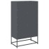 Aparador de acero gris antracita 68x39x123