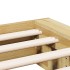 Estructura de cama sin colchón 80x200 cm madera maciza