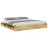 Estructura de cama sin colchón 200x200 cm madera maciza