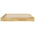 Estructura de cama sin colchón 200x200 cm madera maciza