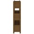 Jardinera de madera maciza de pino marrón miel 77x25x104,5