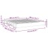 Estructura de cama sin colchón 200x200 cm madera maciza