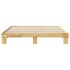 Estructura de cama sin colchón 200x200 cm madera maciza