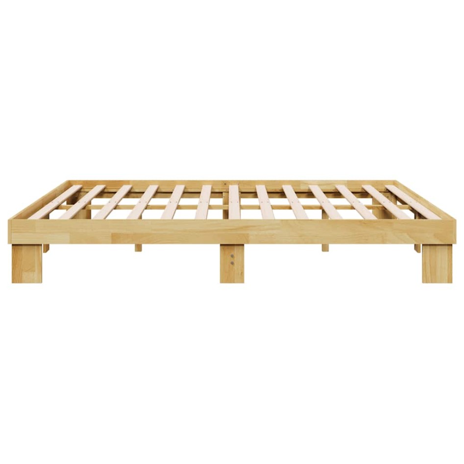 Estructura de cama sin colchón 200x200 cm madera maciza