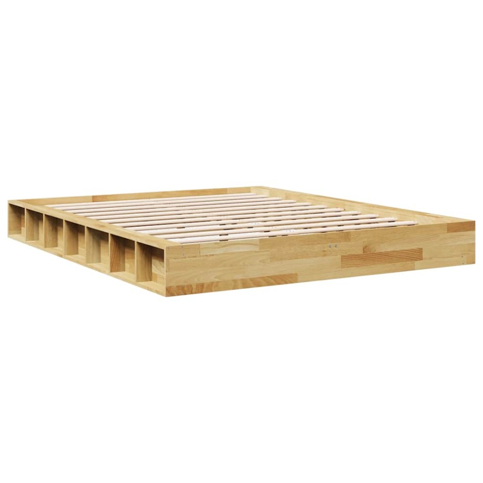 Estructura de cama sin colchón 160x200 cm madera maciza
