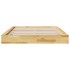 Estructura de cama sin colchón 160x200 cm madera maciza
