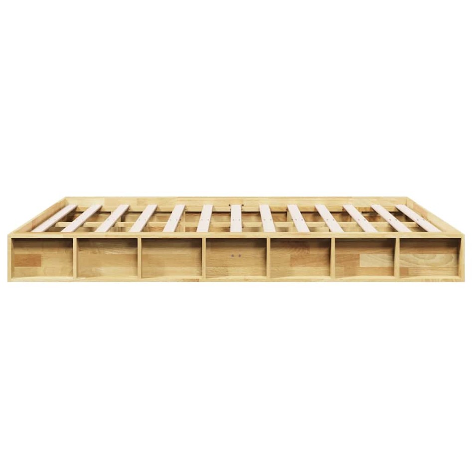 Estructura de cama sin colchón 160x200 cm madera maciza