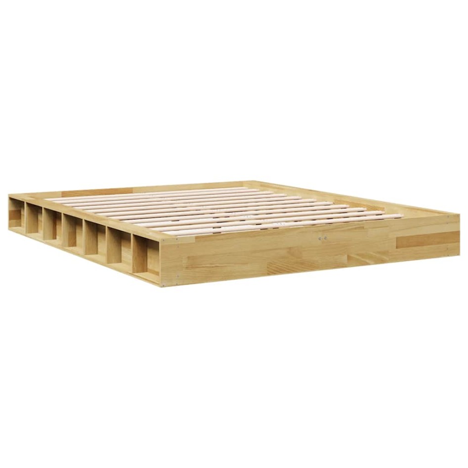 Estructura de cama sin colchón 160x200 cm madera maciza