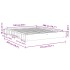 Estructura de cama sin colchón 160x200 cm madera maciza