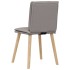 Sillas de comedor 6 unidades de tela gris