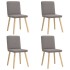 Sillas de comedor 4 unidades tela