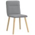 Sillas de comedor 4 unidades tela gris