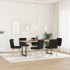 Sillas de comedor giratorias 6 unidades tela