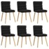 Sillas de comedor giratorias 6 unidades tela
